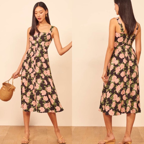 Reformation Dresses & Skirts - Reformation Saltillo Floral Midi Rosalia Dress 10